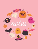 Note: Baby boo Halloween pink cover and dotted pages, Extra large (8.5 x 11) inches, 110 pages, White paper (Baby boo Halloween pink notebook) 1689702893 Book Cover