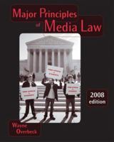 Major Principles of Media Law, 2008 Edition 0495096237 Book Cover