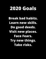 2020 Goals: Inspirational Notebook 8.5 x 11 120 Lined Pages 1679067648 Book Cover
