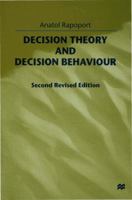 Decision Theory and Decision Behaviour 0333681479 Book Cover