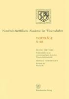 Nordrhein-Westfalische Akademie Der Wissenschaften: Natur-, Ingenieur- Und Wirtschaftswissenschaften Vortrage . N 405 3531084054 Book Cover