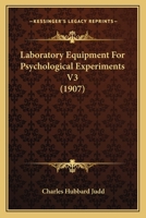 Laboratory Equipment for Psychological Experiments 1021633569 Book Cover