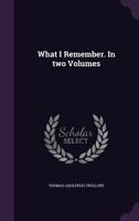 What I Remember 1434408132 Book Cover