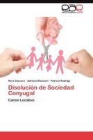 Disolución de Sociedad Conyugal 3845480262 Book Cover