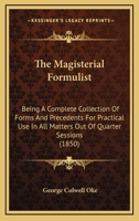 The Magisterial Formulist 1143526252 Book Cover