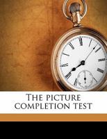 The Picture Completion Test 1018902090 Book Cover