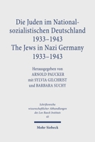 Die Juden im Nationalsozialistischen Deutschland 1933-1943; Jews in Nazi Germany 1933-1943 3167451033 Book Cover