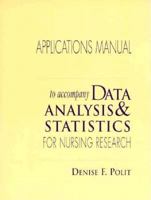 Data Analysis and Statistics Nursing Research Applications Manual 0838563341 Book Cover
