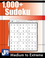1,000+ Sudoku: Medium to Extreme Puzzles for Adults B08HJ53CS3 Book Cover