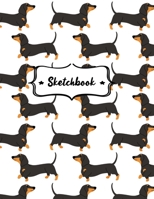 Sketchbook: Sketchbook for Kids, Girls & Boys, Blank Unlined Paper for Drawing, Sketching, Doodling or Learning to Draw, Large 8.5"x11", Dachshund Dogs 1671991230 Book Cover