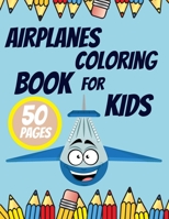 Airplanes Coloring Book for Kids: Decorations Toddlers Adults Helicopter Beautiful Educational B08C9987YC Book Cover