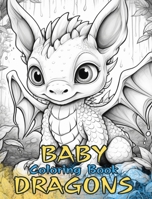 BABY DRAGONS Coloring Book: Cute designs for kids and adults to color and enjoy. B0CQF4QZSP Book Cover