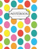 Notebook: With beautiful colourful pills seamless pattern background perfect for writing a note to-do list and gift idea to pharmacy technician woman, man, girl, boy ( size 8.5x 11 inches college rule 1676562540 Book Cover