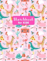 Sketchbook for Kids: Unicorn Large Sketch Book for Drawing, Writing, Painting, Sketching, Doodling and Activity Book- Birthday and Christmas Gift Ideas for Kids, Girls, Boys, Teens and Women - Lilly D 165568857X Book Cover