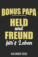 Kalender 2020: Bonuspapa Held A5 Kalender Planer für ein erfolgreiches Jahr - 110 Seiten (German Edition) 1671778251 Book Cover