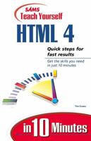 Sams Teach Yourself Html 4.0 in 10 Minutes (Teach Yourself...) 0672313251 Book Cover