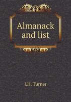 Almanack and list for 1868 1175537462 Book Cover