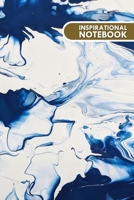 Inspirational notebook: Lined Notebook Journal - Dark blue and white Abstract Painting - 120 Pages - Large (6x9 inches) 165827332X Book Cover