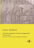 Grammatica Aegyptiaca: Uebersetzen Altagyptischer Literaturwerke 3957389852 Book Cover