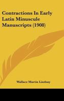 Contractions In Early Latin Minuscule Manuscripts 1436813182 Book Cover
