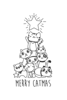 Merry Catmas Christmas: Dot Grid Merry Catmas Christmas / Journal Gift - Large ( 6 x 9 inches ) - 120 Pages Softcover 1677292768 Book Cover