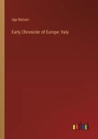 Early Chronicler of Europe: Italy 3385305594 Book Cover