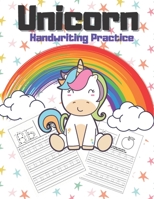 Unicorn Handwriting Practice: Letter Tracing Books for Kids Ages 3-5, Handwriting Workbook for Pre K, (Alphabet Tracing) - 100 Pages 8.5x11 B08FQJKLH8 Book Cover