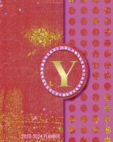 2020-2024 5 Year Monthly Planner: Initial Monogram Letter Y 60 Months Calendar, 5 Year Agenda Schedule Organizer, Logbook and Personalized Journal 1707960100 Book Cover