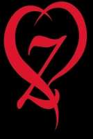 Monogram Initial Letter Z Adorable Heart Red and Black:: In My Heart letter initial Personalized Name Letter Z , Cute funny gift for Girlfriend ... for Home School College for Writing Notes. 1660027888 Book Cover