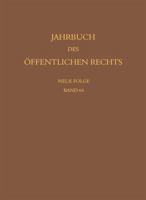 Jahrbuch des Öffentlichen Rechts der Gegenwart. Neue Folge 316153784X Book Cover