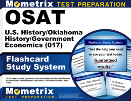 OSAT U.S. History/Oklahoma History/Government/Economics (017) Flashcard Study System: CEOE Test Practice Questions & Exam Review for the Certification ... / Oklahoma Subject Area Tests 1614036918 Book Cover