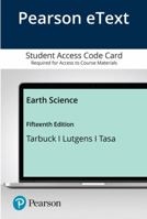 Pearson Etext Earth Science -- Access Card 0135213223 Book Cover