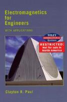 Electromagnetics for Engineering: With Applications 0471452459 Book Cover