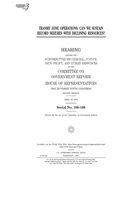 Transit zone operations : can we sustain record seizures with declining resources? B0848VY4BF Book Cover