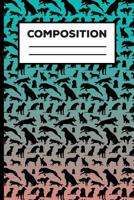 Composition: Dog Blue And Black Composition Notebook For Boys, Girls, School Students, Teachers 6 x 9 Inch 1079987266 Book Cover