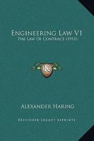 Engineering Law V1: The Law Of Contract 1164633775 Book Cover