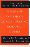 Design and Analysis of Clinical Nursing Research Studies 041522599X Book Cover