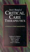 Davis's Manual of Critical Care Therapeutics 0803605749 Book Cover