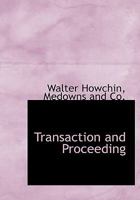 Transaction and Proceeding 1010386085 Book Cover