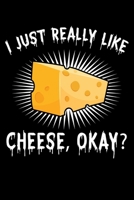 I Just Really Like Cheese Okay?: Funny Cheese Lover Cheese Nerd Lined Notebook Journal Diary 6x9 1673544428 Book Cover