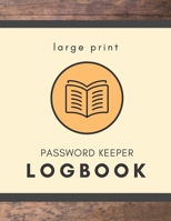 Large Print Password Keeper Logbook: Write It Down Internet Username and Password Organizer B084DG6LW2 Book Cover