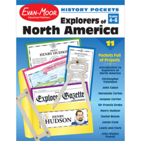 Explorers of North America, Grades 4-6 (History Pockets) 1557999058 Book Cover