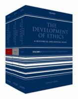The Development of Ethics: A Historical and Critical Study (3 Volumes) 0199695288 Book Cover