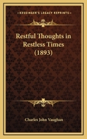 Restless Thoughts in Restless Times 1166317161 Book Cover