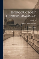 Introductory Hebrew Grammar: Hebrew Syntax; Volume 74 1022289160 Book Cover