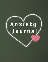 Anxiety Journal: Eliminate Anxiety and Find Peace: Anti-Anxiety Therapy Logbook, Getting Over Anxiety, Depression, Anger.(146 Pages, 8.5 x 11) 1674409052 Book Cover