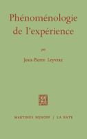 Phénoménologie de L'expérience 9401031762 Book Cover