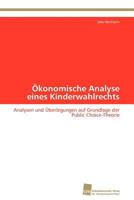 Okonomische Analyse Eines Kinderwahlrechts 3838128923 Book Cover