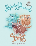 Alphabet & Animals coloring book for kids 1087917190 Book Cover