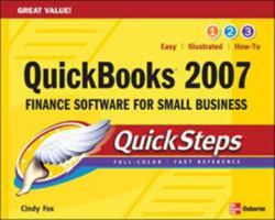 QuickBooks 2007 Quicksteps 0071487670 Book Cover
